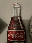 Vintage 1960s French Coca Cola Tin Thermometer
