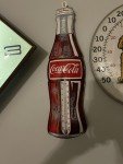 Vintage 1960s French Coca Cola Tin Thermometer