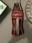 Vintage 1960s French Coca Cola Tin Thermometer