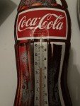 Vintage 1960s French Coca Cola Tin Thermometer