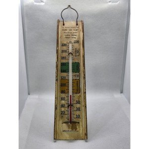 Vintage Metal Propane Gas Dealer Thermometer Sign