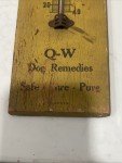 Antique QW Laboratories Dog Remedies Advertising Thermometer