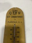 Antique QW Laboratories Dog Remedies Advertising Thermometer