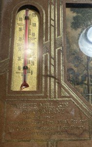 Fayette Mill Gin & Ice Co. Thermometer