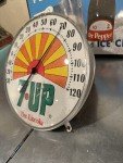 Vintage 7UP Soda Thermometer Sign - 12