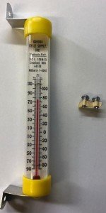 Antique Gordon Cycle Supply Glass Thermometer
