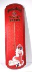Anheuser-Busch Beer Thermometer with Budweiser Girl