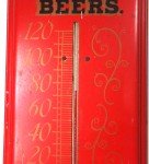 Anheuser-Busch Beer Thermometer with Budweiser Girl