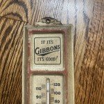 Gibbons Mellow Pure Beer Thermometer Sign