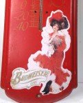 Anheuser-Busch Beer Thermometer with Budweiser Girl