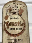 Vintage Frostie Soda Thermometer Sign - 36" Metal