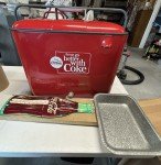 Coca Cola Progress Cooler with Bottle Thermometer