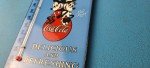 Vintage Coca-Cola Porcelain Thermometer with Mickey
