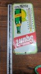 1977 Squirt Soda Tin Wall Thermometer