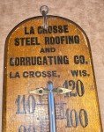 Antique La Crosse Wood Thermometer – Steel Roofing Co