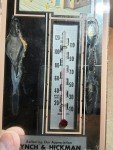 Lynch & Hickman Antique Thermometer Sign - Bayard, DE