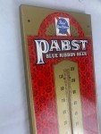 Pabst Blue Ribbon Vintage Metal Thermometer Sign