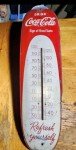 Vintage Coca Cola Cigar Advertising Thermometer