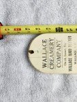 Wallace Creamery Antique Advertising Thermometer