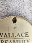 Wallace Creamery Antique Advertising Thermometer