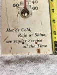 Wallace Creamery Antique Advertising Thermometer