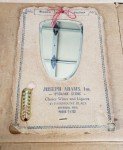 Vintage Advertising Thermometer - Seson Greetings, Fitchburg