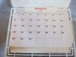 Falstaff Beer Vintage Thermometer with Calendar