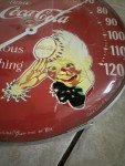 1984 Coca Cola Vintage Round Wall Thermometer