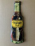 NuGrape Soda Die-cut Steel Sign with Thermometer