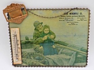 Antique Globe Mercantile Denver Advertising Thermometer