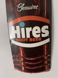 Hires Root Beer Vintage Die-Cut Thermometer Sign