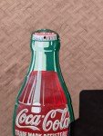 Coca-Cola Vintage 1956 Advertising Thermometer Sign