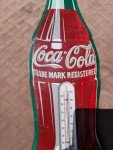 Coca-Cola Vintage 1956 Advertising Thermometer Sign