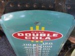 Vintage Double Cola Metal Wall Thermometer