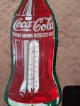 Coca-Cola Vintage 1956 Advertising Thermometer Sign
