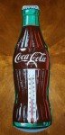 Vintage Coca-Cola Bottle Gas Station Thermometer Sign