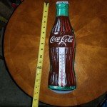 Vintage Coca-Cola Bottle Gas Station Thermometer Sign