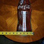Vintage Coca-Cola Bottle Gas Station Thermometer Sign