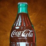 Vintage Coca-Cola Bottle Gas Station Thermometer Sign