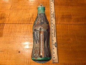 Coca-Cola Vintage Tin Thermometer - 17.25