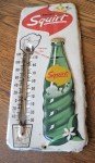Vintage Squirt Soda Advertising Thermometer Sign