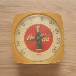 Coca Cola Vintage 12" Square Wall Thermometer