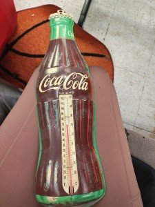 Coca-Cola Bottle Thermometer – 29" Tin Sign
