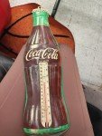 Coca-Cola Bottle Thermometer – 29" Tin Sign