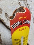 Royal Crown Porcelain Sign Thermometer - Soda Theme