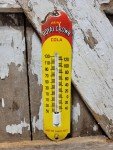 Royal Crown Porcelain Sign Thermometer - Soda Theme