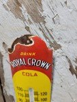 Royal Crown Porcelain Sign Thermometer - Soda Theme