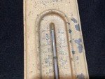 1930s Nolan Meats Antique Advertising Thermometer