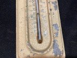 1930s Nolan Meats Antique Advertising Thermometer