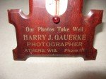Vintage 1920 Gauerke Advertising Thermometer
